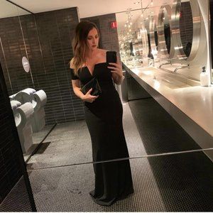 PERFECT GALA DRESS! Lulu's Lynne Black Off-the-Shoulder Maxi Dress